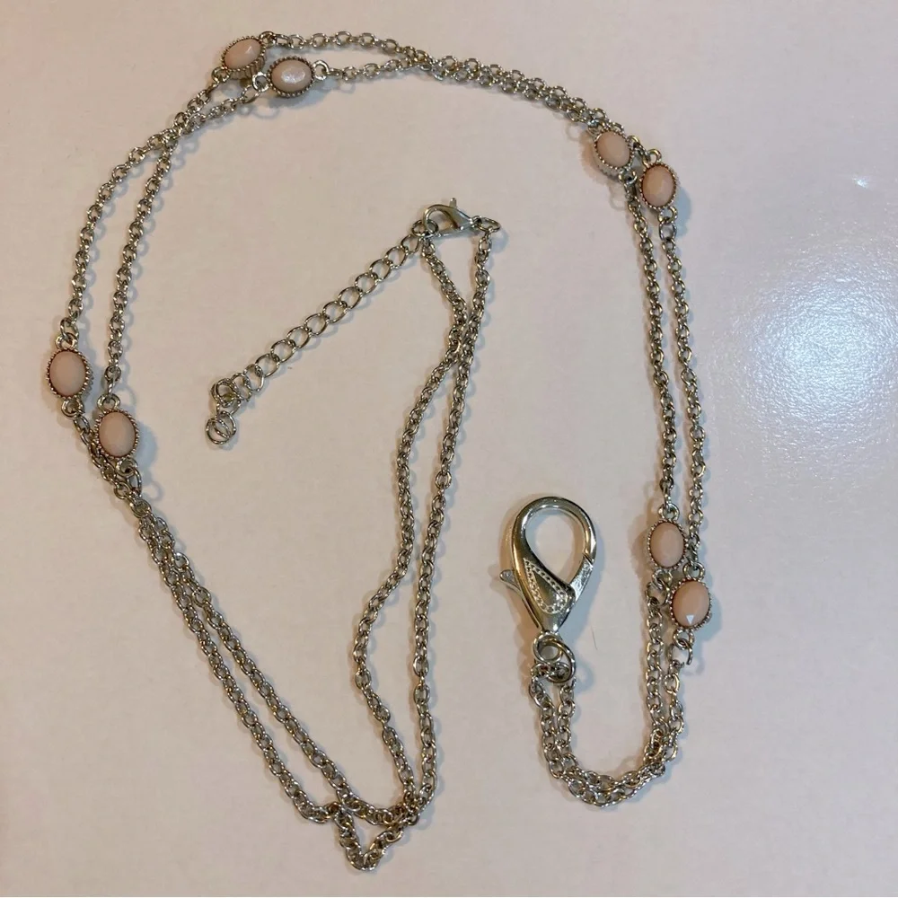 Silver Tone Lanyard by Paparazzi for ID Badge, Keys or Other - Picture 3 of 4